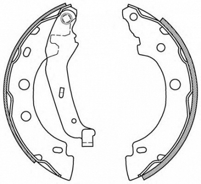 OPEN PARTS bsa201200 -  Комплект тормозных колодок